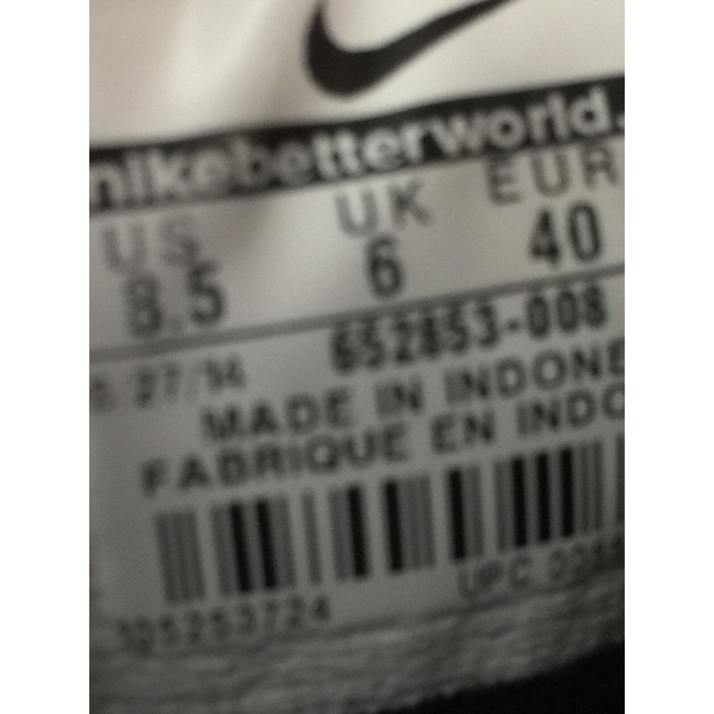 Nike Women Athletic Running Shoes Size 8.5 Black Gray Logo Very Flex Experience - Picture 4 of 6